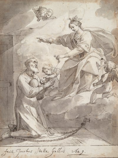 Sint-Philip in de gevangenis door Jacques Stella
