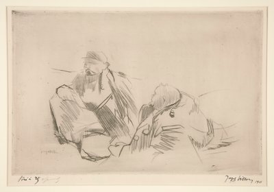 De lokale gemeenteklerken door Jacques Villon