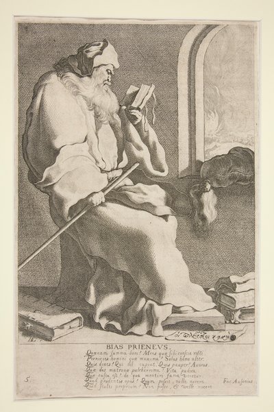 Bias Prieneus, #5 uit de serie De Zeven Wijzen van Griekenland door Jacques de Gheyn III