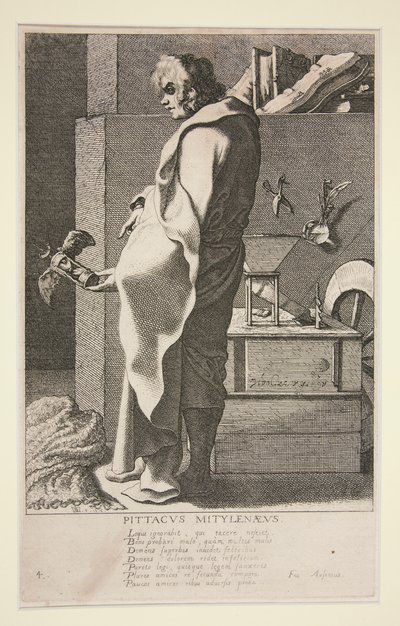 Pittacus Mytilenaeus, #4 uit de serie De zeven wijzen van Griekenland door Jacques de Gheyn III