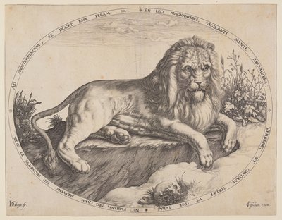 Den Grooten Leeuw (The Great Lion). door Jacques de Gheyn II