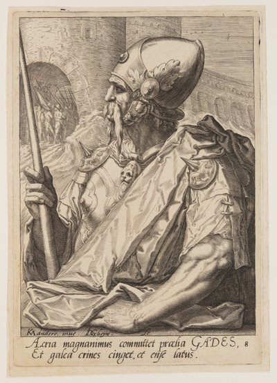 Gad, uit De twaalf zonen van Jakob door Jacques de Gheyn II