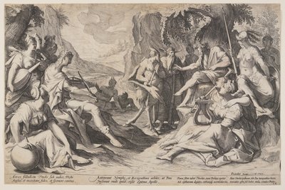 Oordeel van Midas door Jacques de Gheyn II