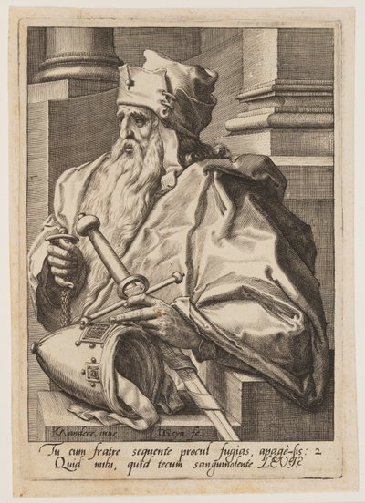Levi, uit De twaalf zonen van Jacob door Jacques de Gheyn II