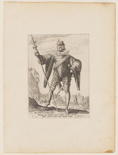 Luitenant-kolonel, van officieren en soldaten van de lijfwacht van keizer Rudolph II door Jacques de Gheyn II