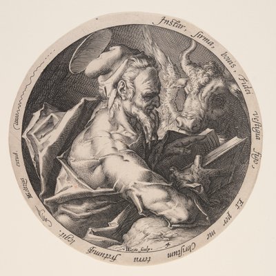 Lucas, uit De evangelisten door Jacques de Gheyn II