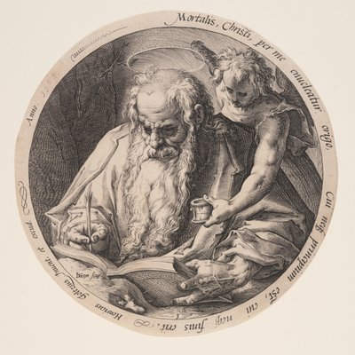 Matteüs, uit De evangelisten door Jacques de Gheyn II