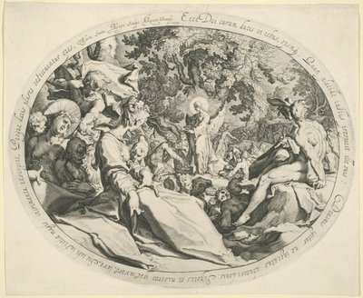 Het wonder van de vijf broden door Jacques de Gheyn II