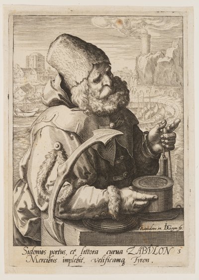 Zebulon, uit De twaalf zonen van Jakob door Jacques de Gheyn II