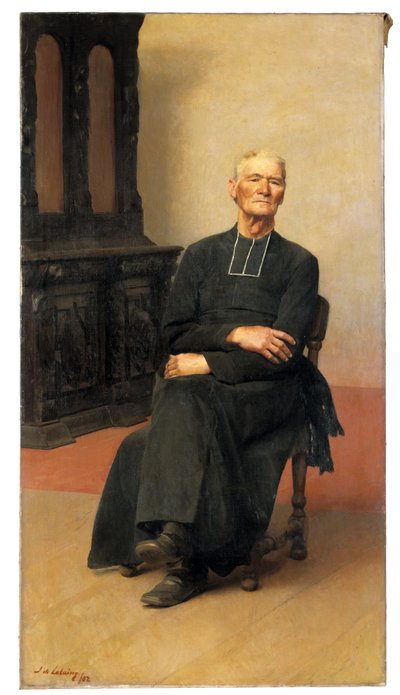 Portret van een Oude Priester door Jacques de Lalaing