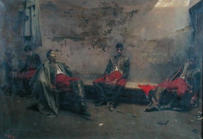 Krijgsgevangenen, voor 1884 door Jacques de Lalaing