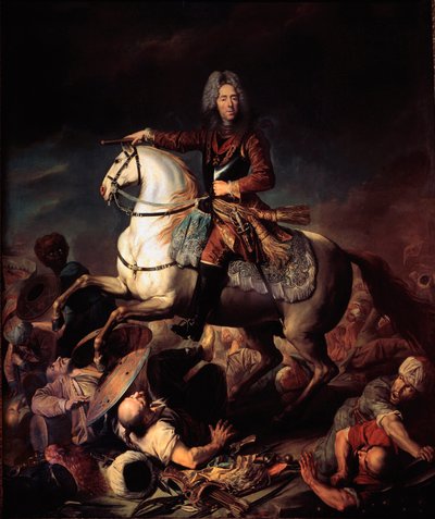 Portret van Prins Eugenius van Savoye-Carignan door Jacques or Jakobus van Schuppen