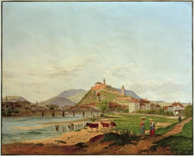 Uitzicht op Graz door Jakob Alt