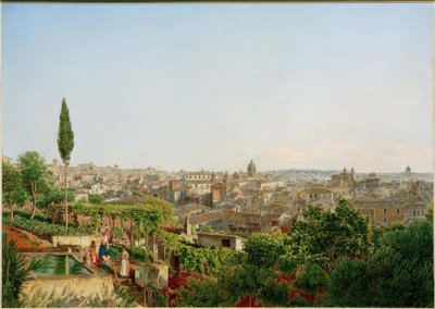 Uitzicht op Rome door Jakob Alt