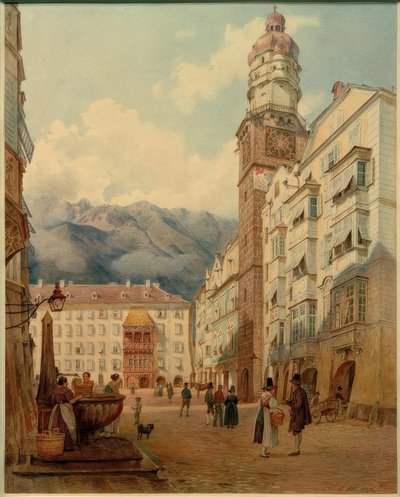 Innsbruck (Tirol, Oostenrijk) door Jakob Alt