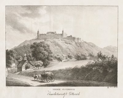 Neder-Oostenrijk, Benedictijnerklooster Gottereich door Jakob Alt