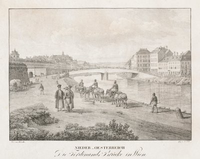 Neder-Oostenrijk, De Ferdinand Brug in Wenen door Jakob Alt
