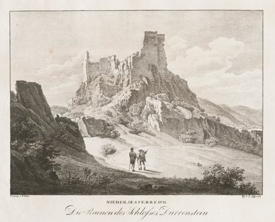 Neder-Oostenrijk, De Ruïnes van het Kasteel door Jakob Alt