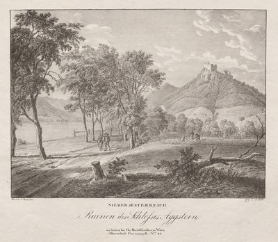 Neder-Oostenrijk, Ruïnes van het Kasteel Aggenstein door Jakob Alt