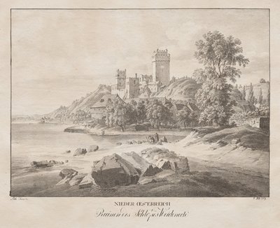 Neder-Oostenrijk, Ruïnes van het Kasteel Weidenech door Jakob Alt