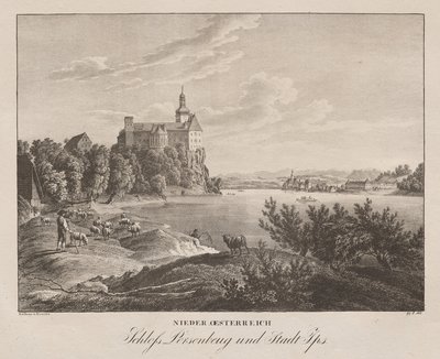Neder-Oostenrijk, Kasteel Persenbeug en Stad Ips door Jakob Alt