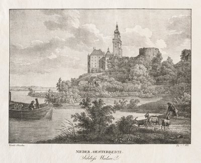 Nieder-Österreich, Schloss Walseel door Jakob Alt