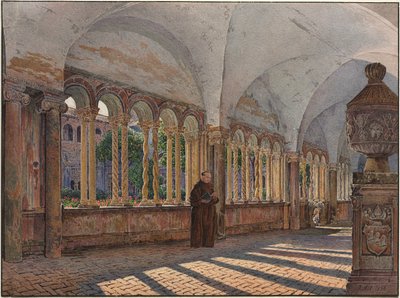 Uitzicht op het Klooster van San Giovanni in Laterano, Rome door Jakob Alt