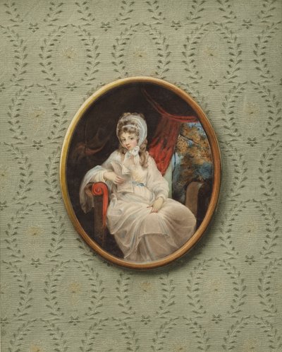 Portret van een onbekende vrouw door Jakob Axel Gillberg
