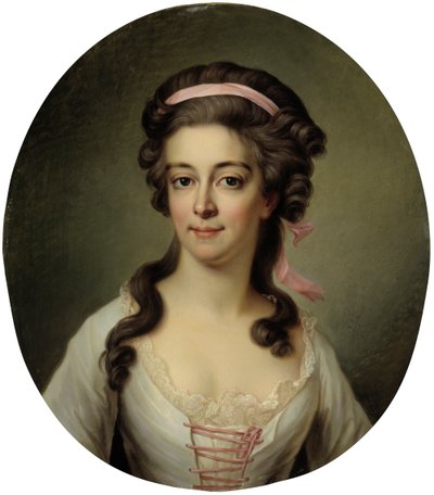Portret van gravin Maria Eleonora Lewenhaupt, née Koskull 1765-1823 door Jakob Björk