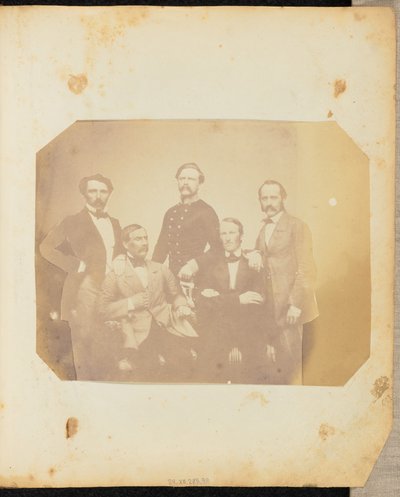 [Groepsportret van mannen]. door Jakob Höflinger