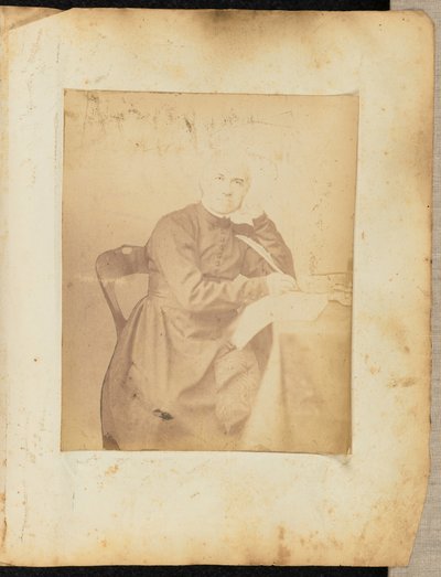 [Portret van een man met een ganzenveer]. door Jakob Höflinger