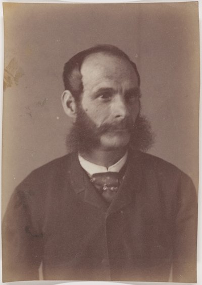 [Portret van een man met bakkebaarden]. door Jakob Höflinger