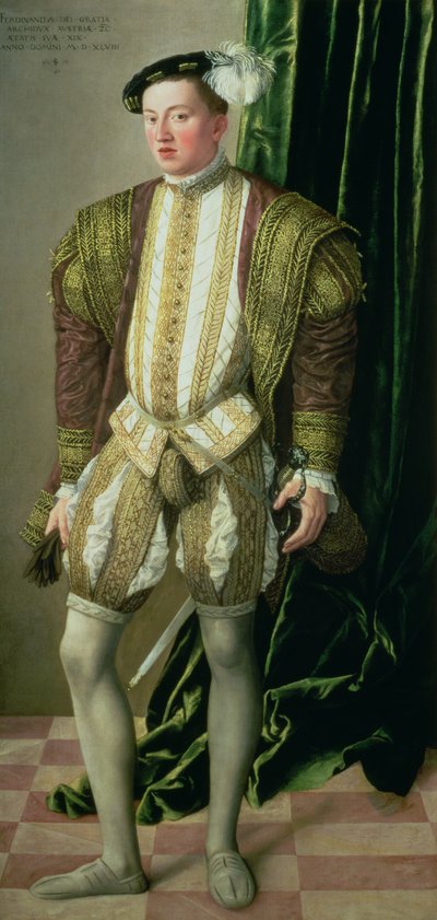 Aartshertog Ferdinand van Tirol (1529-95), zoon van de Heilige Roomse Keizer Ferdinand I (1503-64), 1548 door Jakob Seisenegger