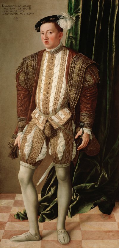 Portret van Ferdinand II, aartshertog van Oostenrijk door Jakob Seisenegger