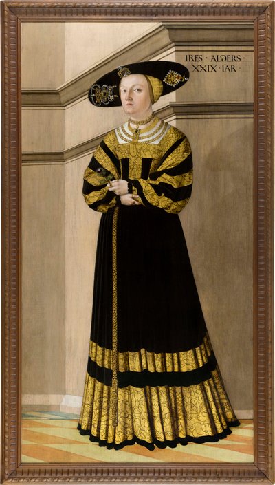 Portret van Anna von Rosental, 1529 door Jakob Seisenegger