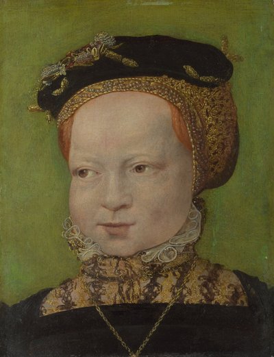 Portret van een Meisje, ca. 1545 door Jakob Seisenegger