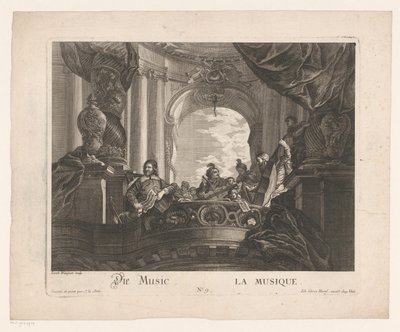 Allegorie op de muziek door Jakob Wangner