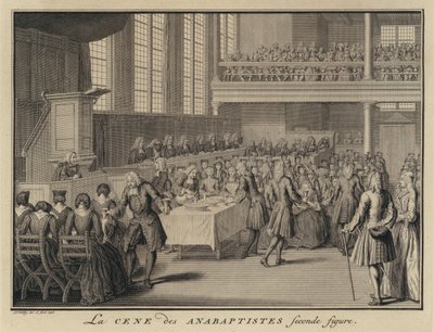 Avondmaal in een Anabaptistische kerk door Jakob van der Schley