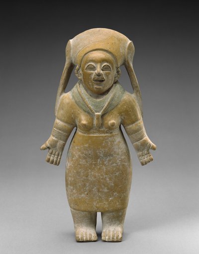 Staande vrouw, 200 v.Chr.-800 n.Chr. door Jama Coaque culture