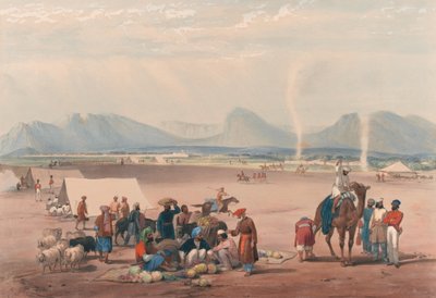 De stad Candahar door James (after) Atkinson