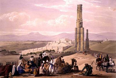 Het Fort en de Citadel van Ghunzee en De Twee Minaretten, uit 