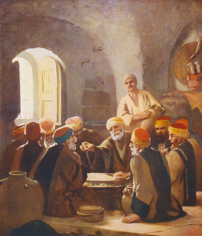 Heilig Land: Avondmaal onder de Fellahheen door James (after) Clark