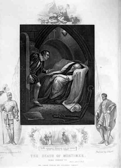 De Dood van Mortimer, Act II Scene 5, in Henry VI (Part I) door William Shakespeare, gegraveerd door J. Rogers door James (after) Northcote