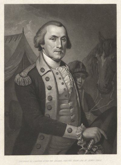 George Washington, pub. 1850 door James (after) Peale