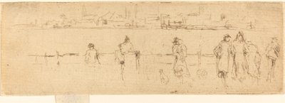 Een Schets op de Oever, ca. 1884-1886 door James Abbott McNeill Whistler