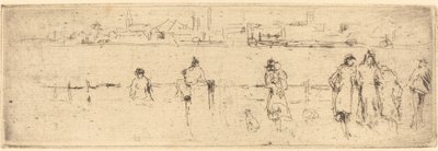 Een Schets op de Oever door James Abbott McNeill Whistler