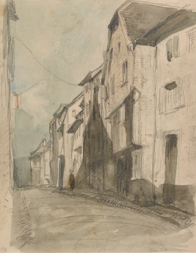 Een straat in Saverne, 1858 door James Abbott McNeill Whistler
