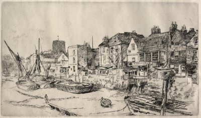 Adam en Eva Tavern, Oud Chelsea door James Abbott McNeill Whistler