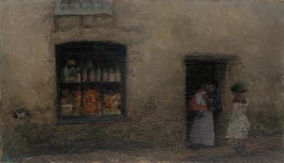 Een oranje noot: Snoepwinkel door James Abbott McNeill Whistler