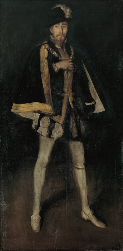 Arrangement in Zwart, No. 3: Sir Henry Irving als Filips II van Spanje, 1876, herwerkt 1885 door James Abbott McNeill Whistler